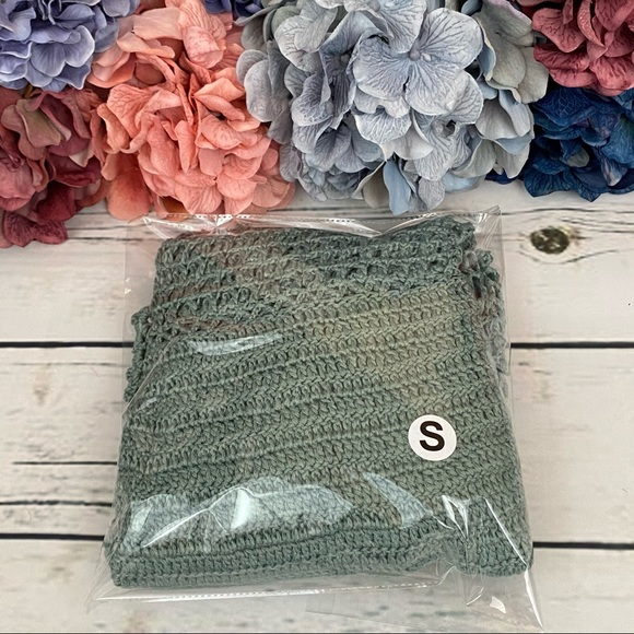 Boho Crochet Lace Up Beach Dress Bikini Coverup - Picture 14 of 16